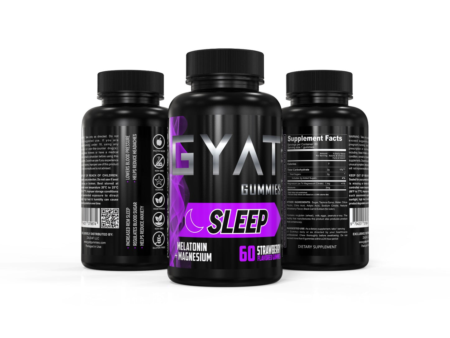 Sleep Melatonin Strawberry Flavored - GYAT