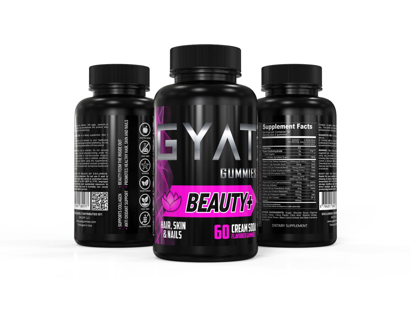 Beauty+ Hair Skin Nails Cream Soda Flavored - GYAT