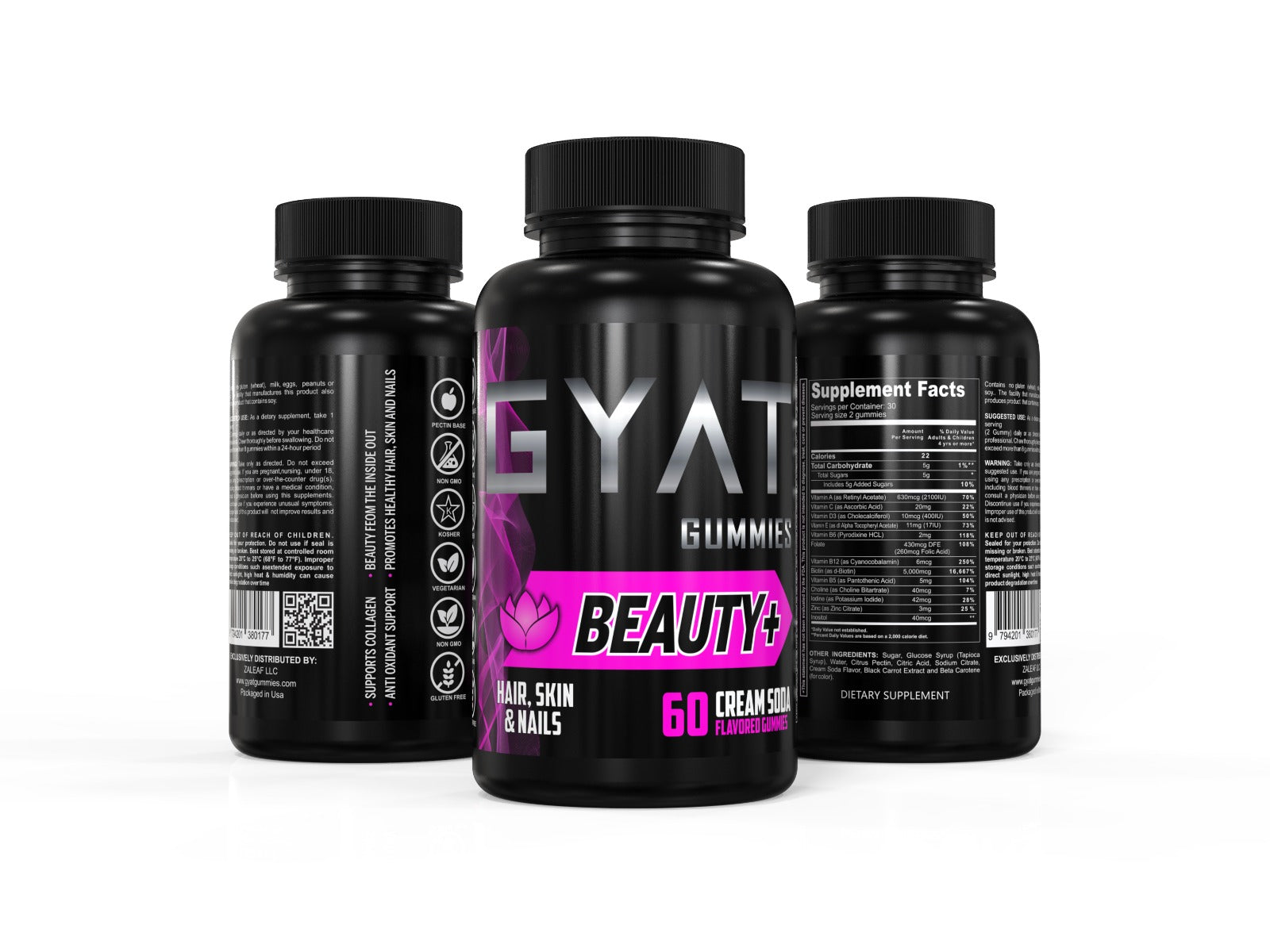 Beauty+ Hair Skin Nails Cream Soda Flavored - GYAT