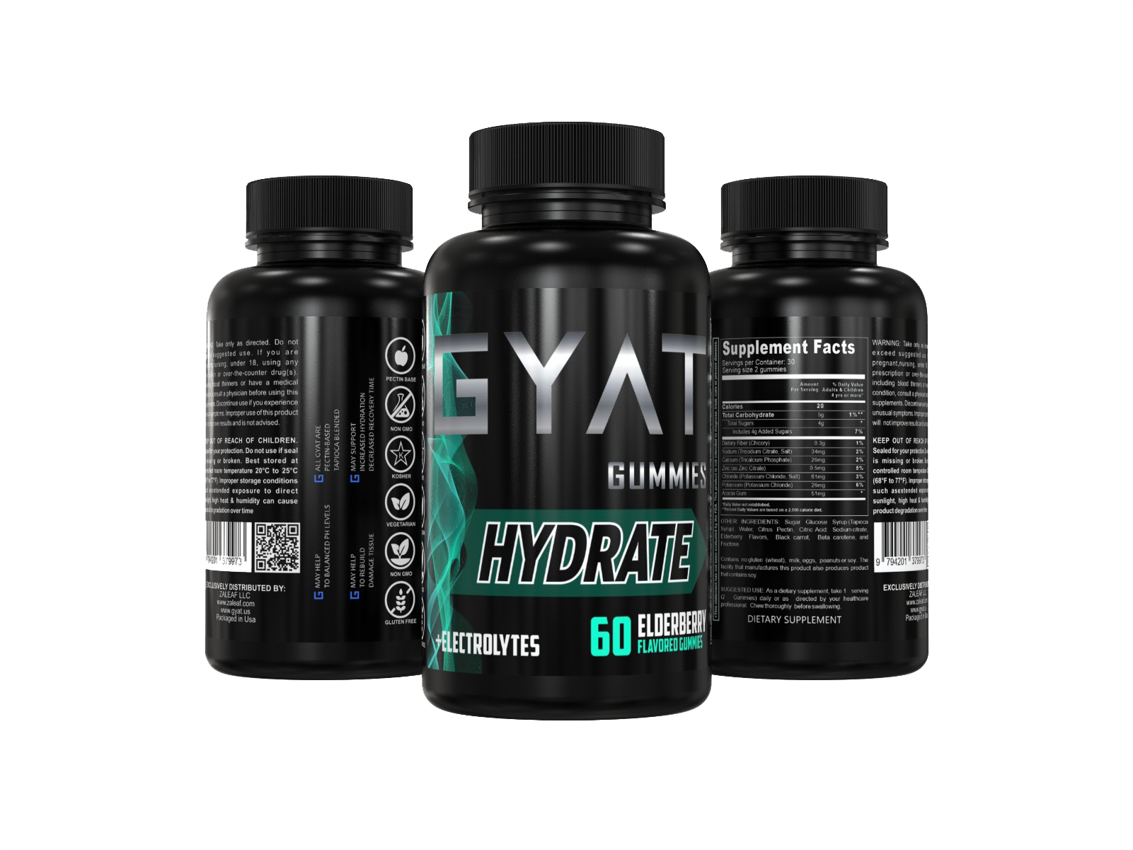 Hydrate Electrolytes Elderberry Flavored - GYAT
